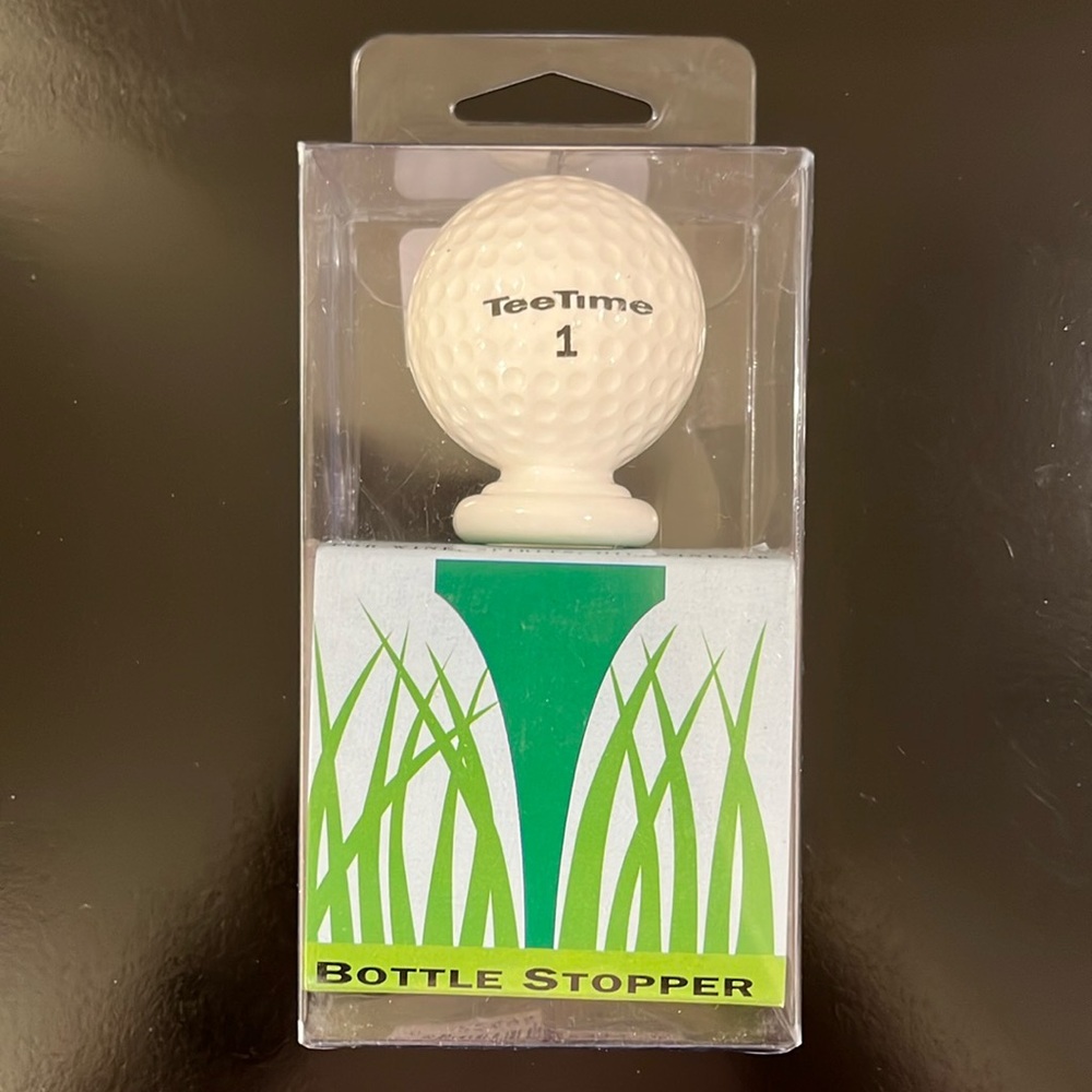Golf Ball Wine Bottle Stopper